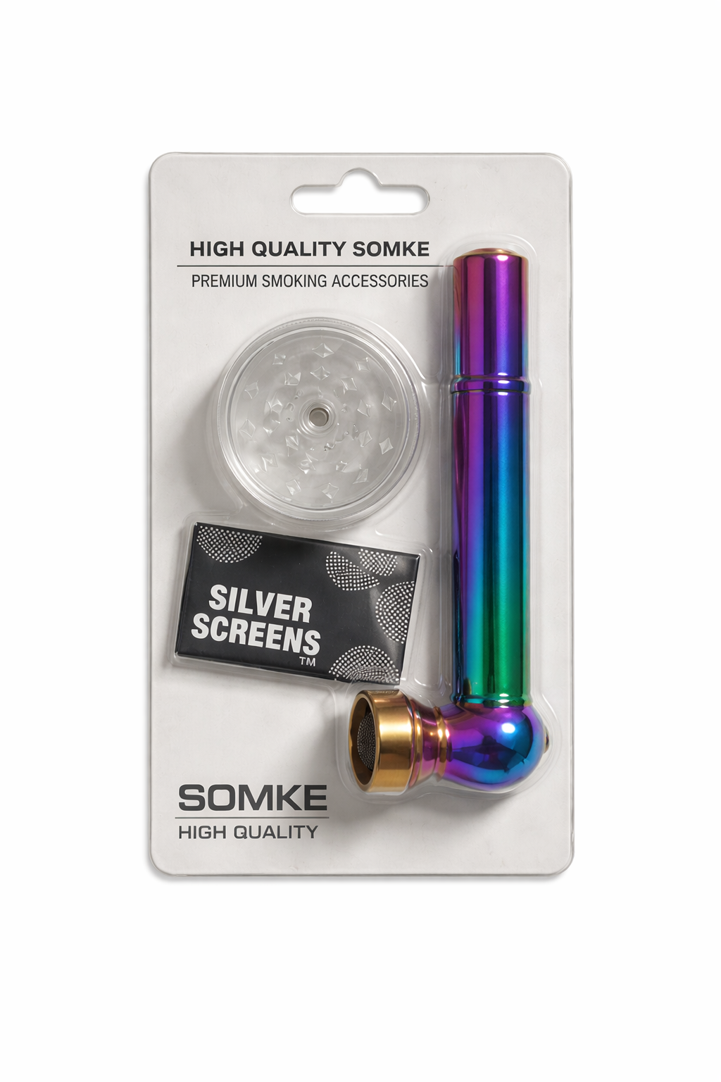 Kit Pipe de Metal Rainbow C/ Tela e Dichava