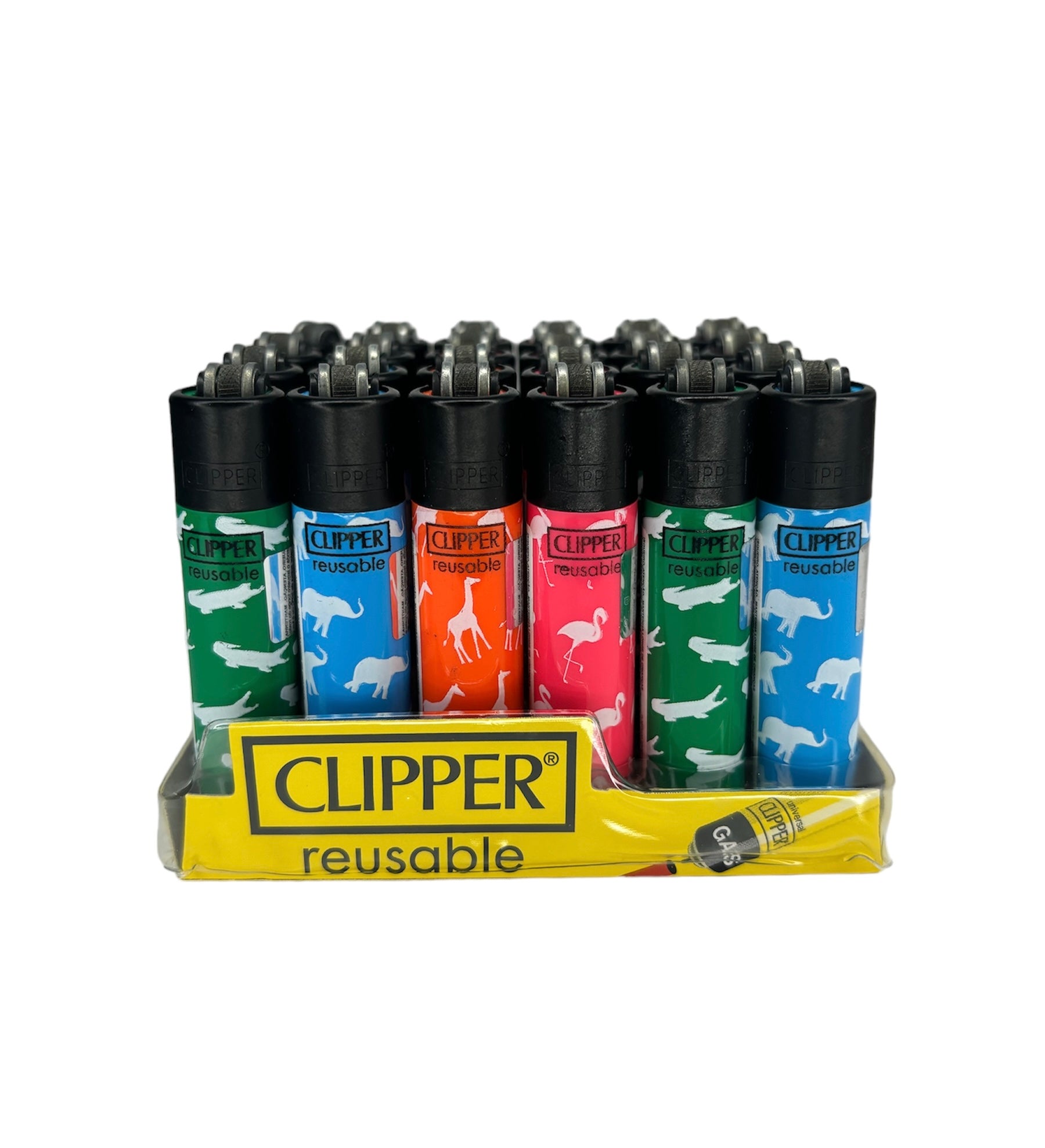 Isqueiro Mini Clipper Wild Pattern c/24