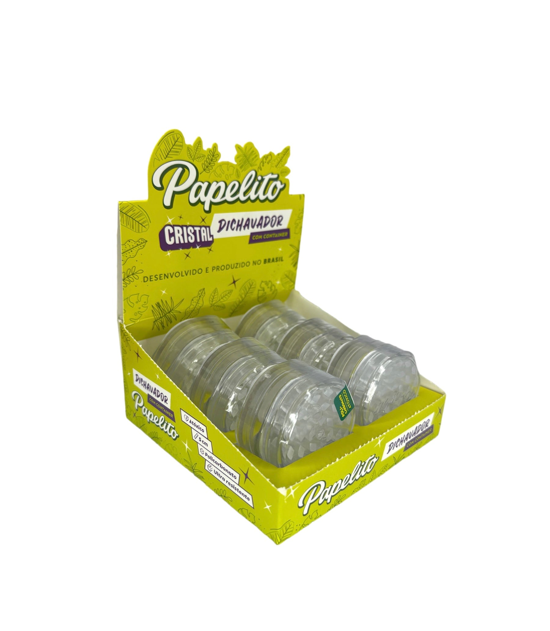 Caixa de Dichavador Papelito Cristal C/6 45 MM