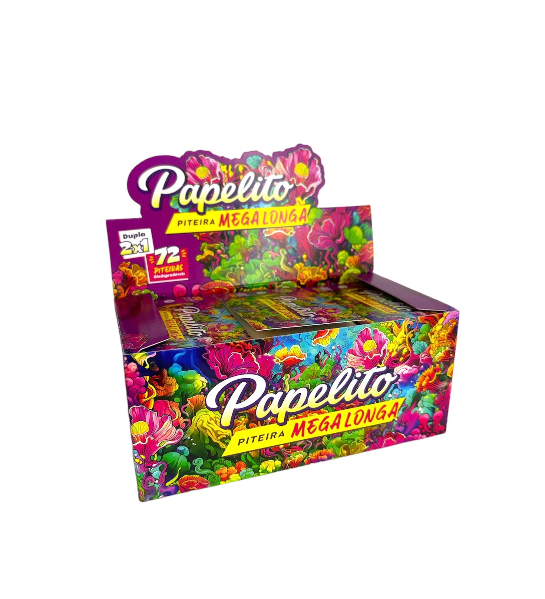 Caixa de Piteira Papelito Mega Longa
