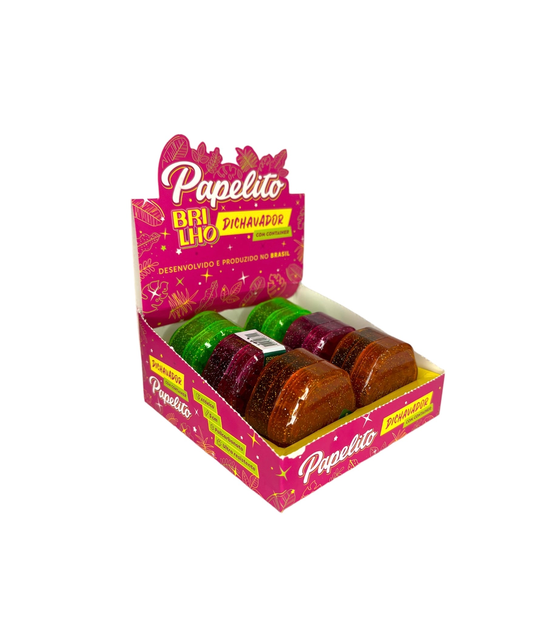 Caixa de Dichavador Papelito Brilho C/6 45 MM