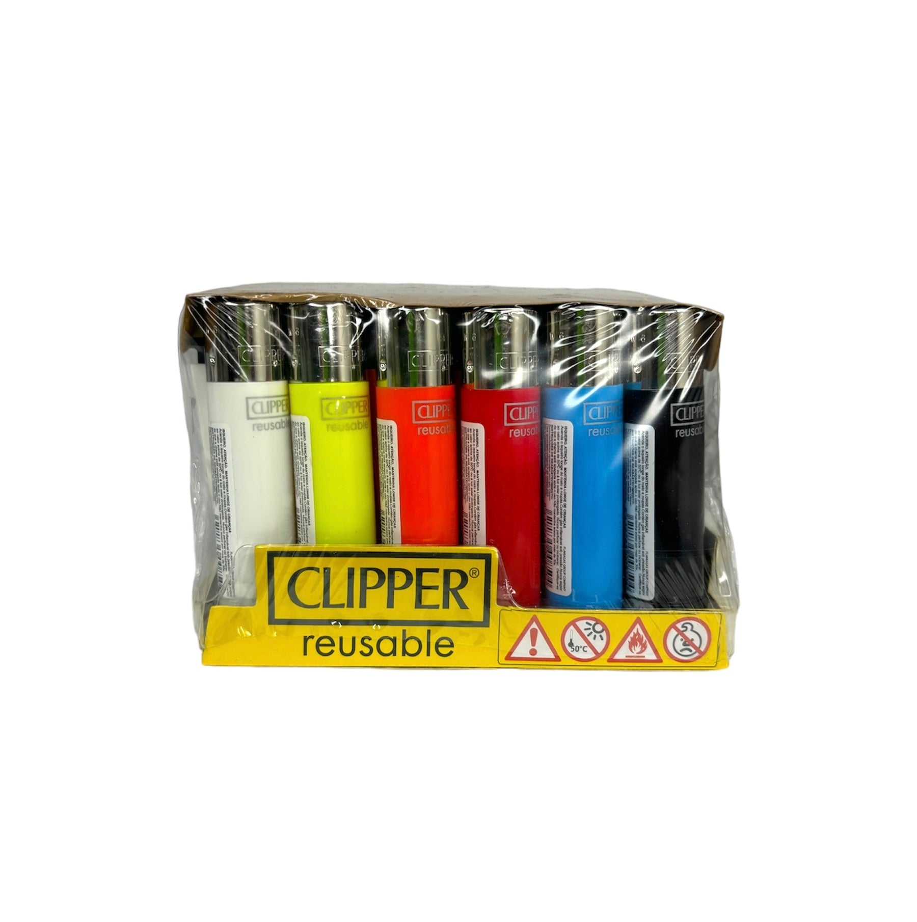 Caixa de Isqueiro Clipper Colorido C/24
