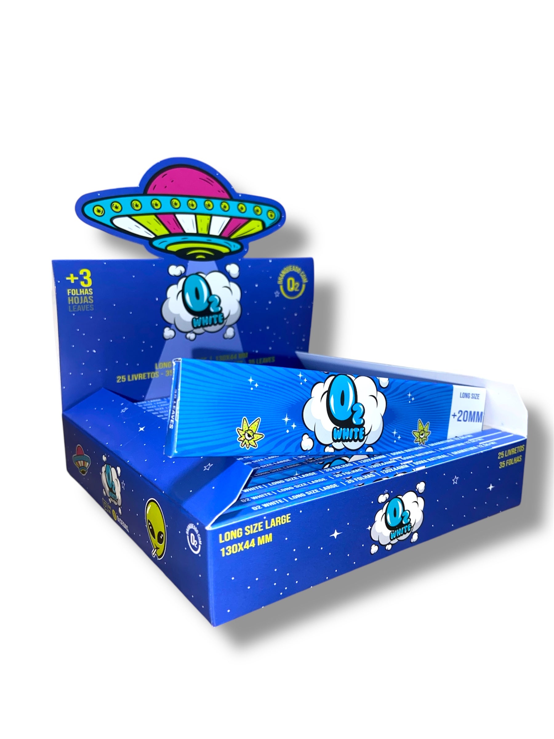 Caixa de Seda O2 Longa Branca
