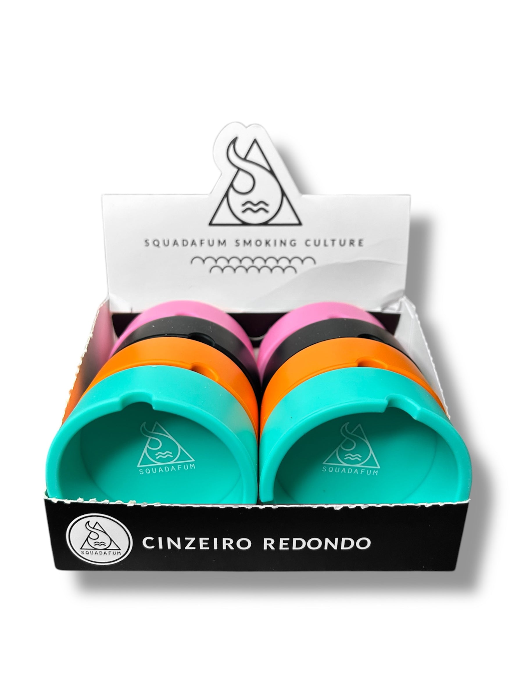 Display Cinzeiro de SIlicone Redondo Liso Squadafum C/8