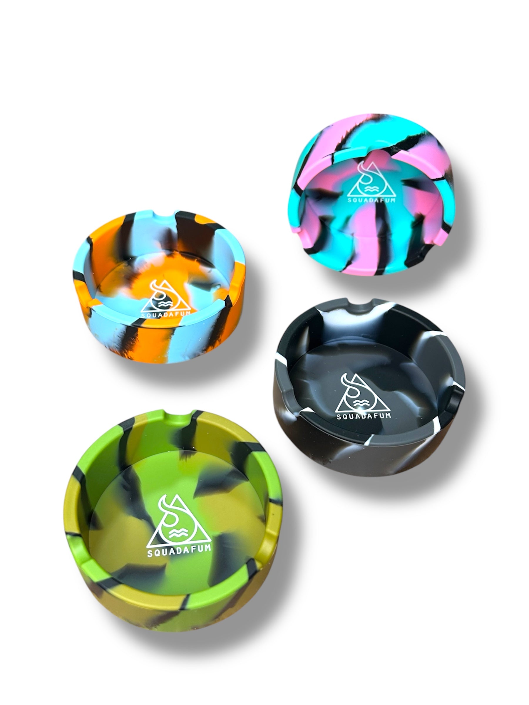 Cinzeiro Squadafum Redondo Multicolor