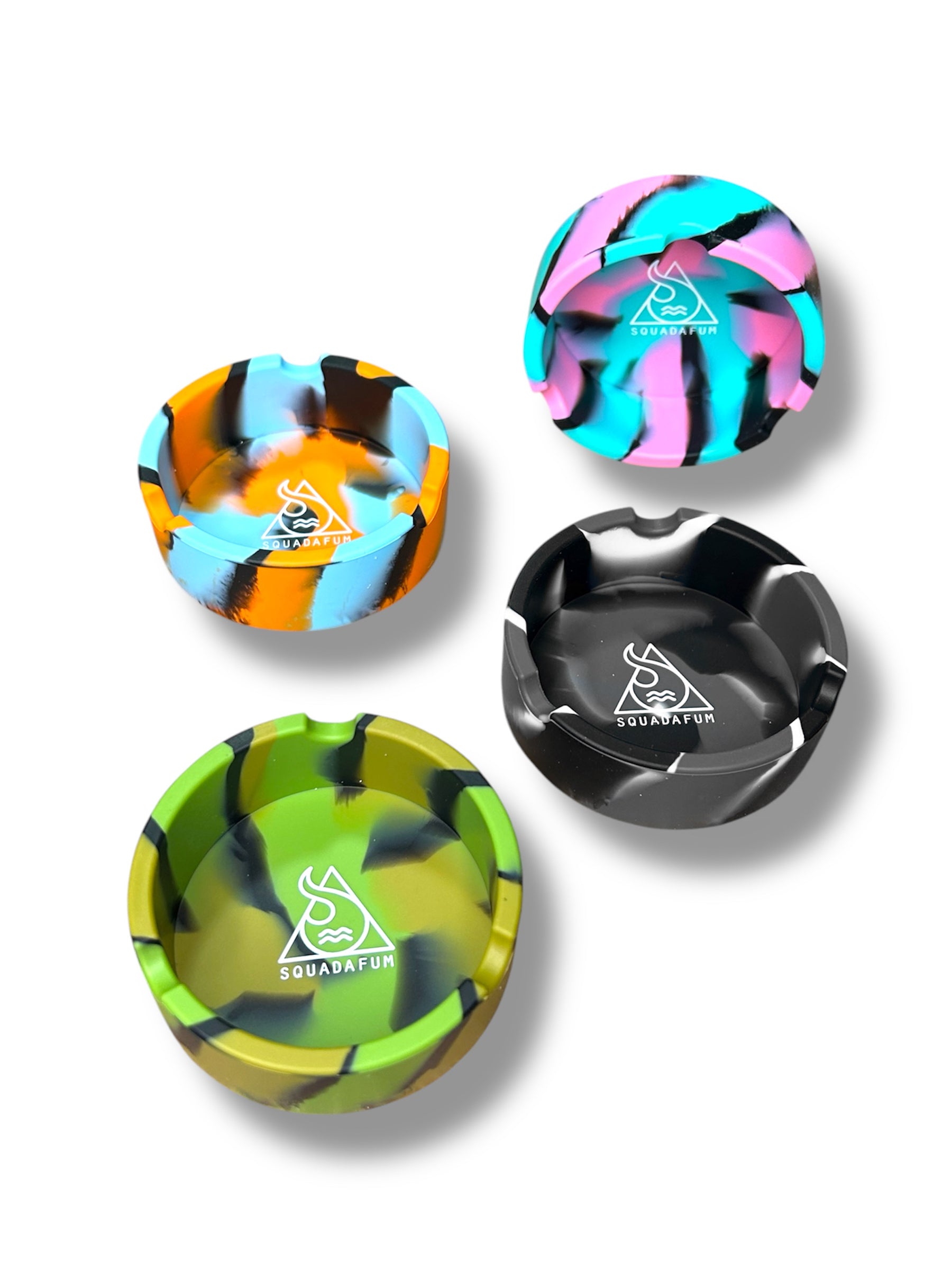Display Cinzeiro de Silicone Redondo Multicolor Squadafum C/8