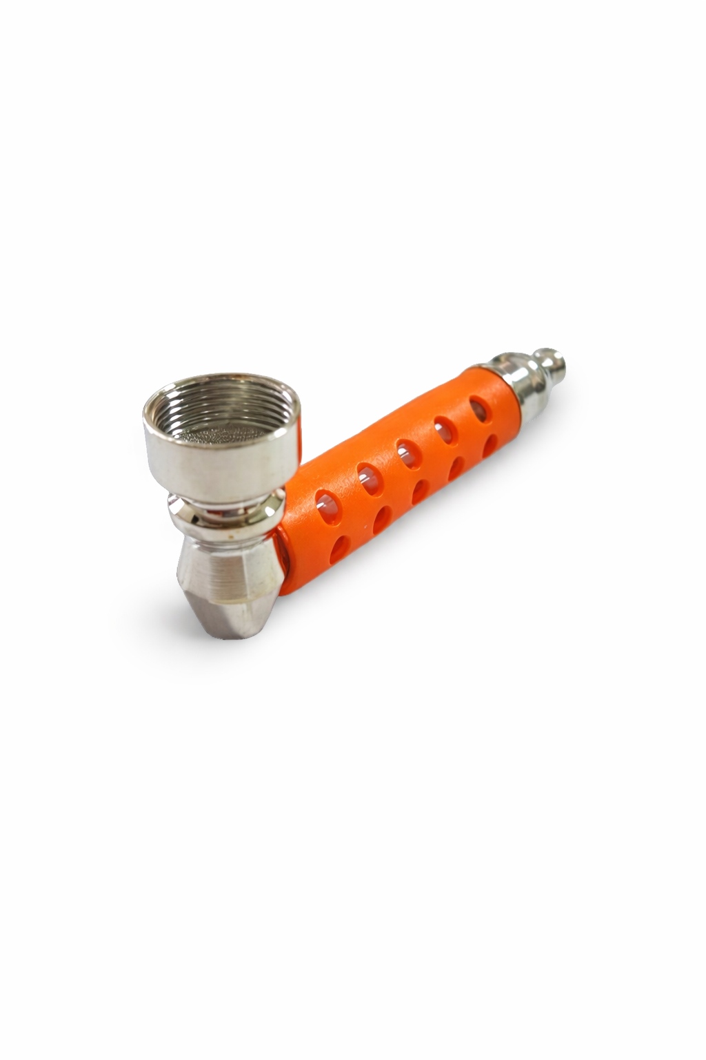 Pipe de Metal e Vidro C/Silicone Colorido