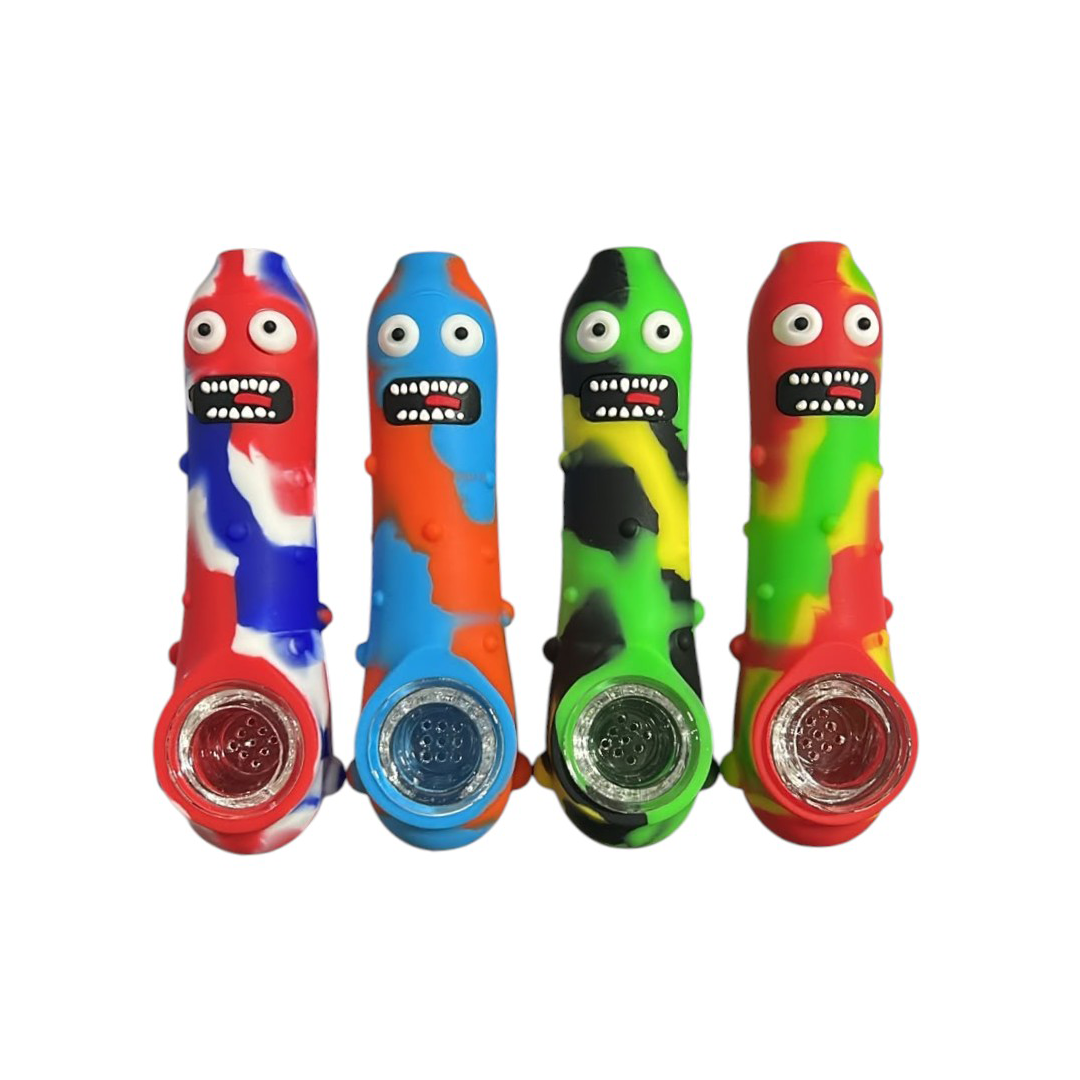 Pipe de Silicone Pickles Colorido 12 CM