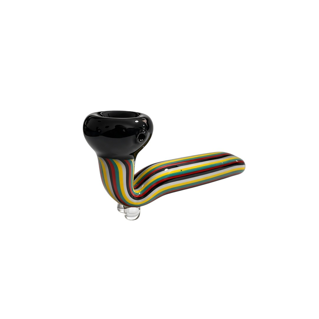Pipe de Vidro WigWag Colorido C/Base 13 CM