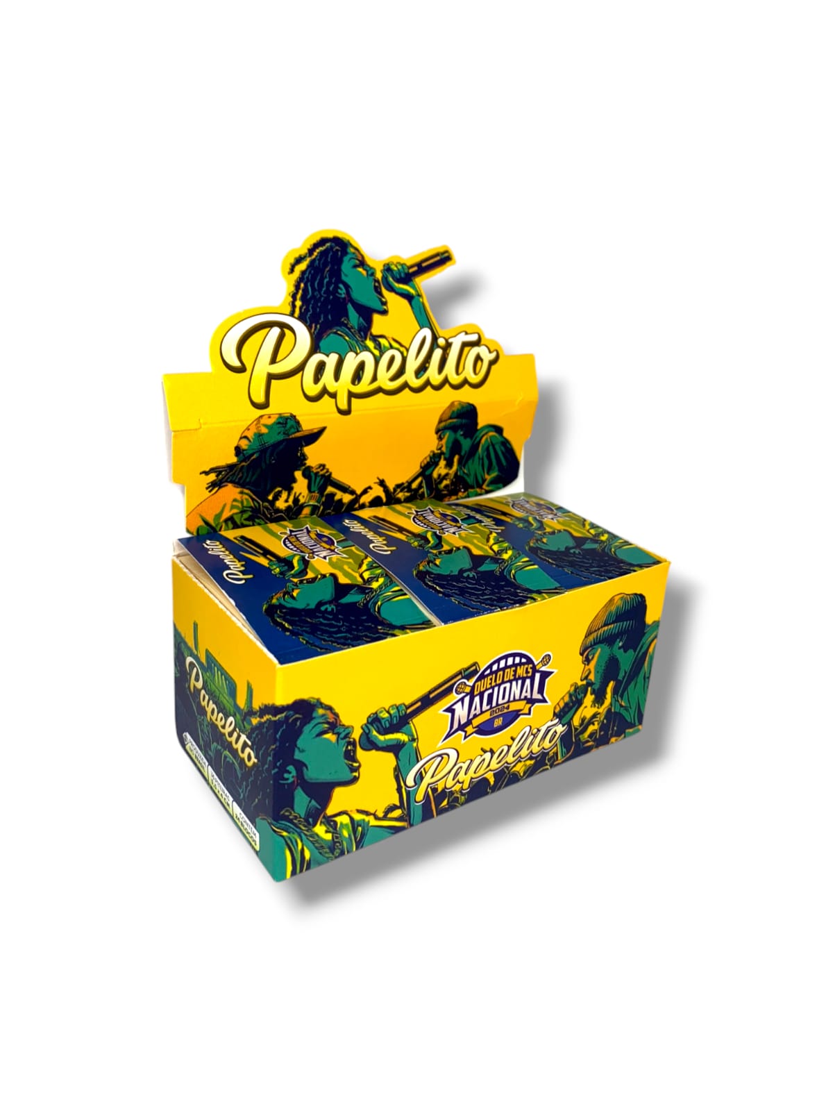 Caixa de Piteira Papelito Duelo de MC'S Larga