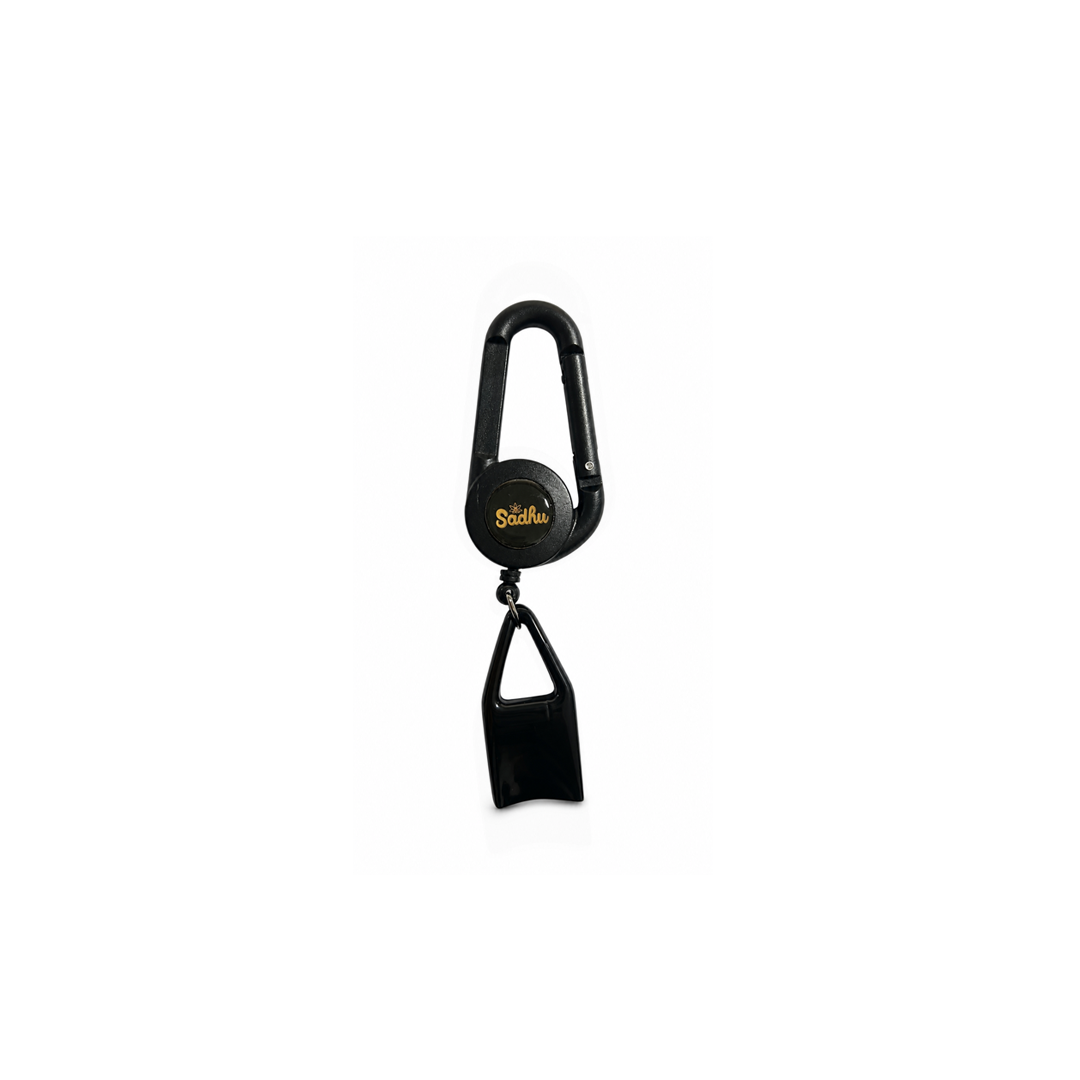 Porta Isqueiro Chaveiro Sadhu Black Edition Retrátil P