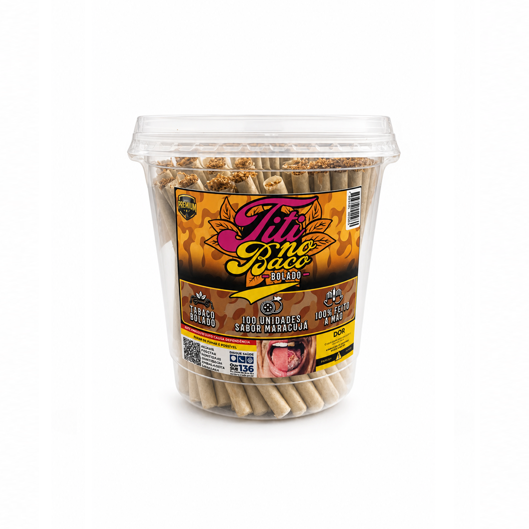 Pote de Tabaco Bolado Titi no Baco C/100