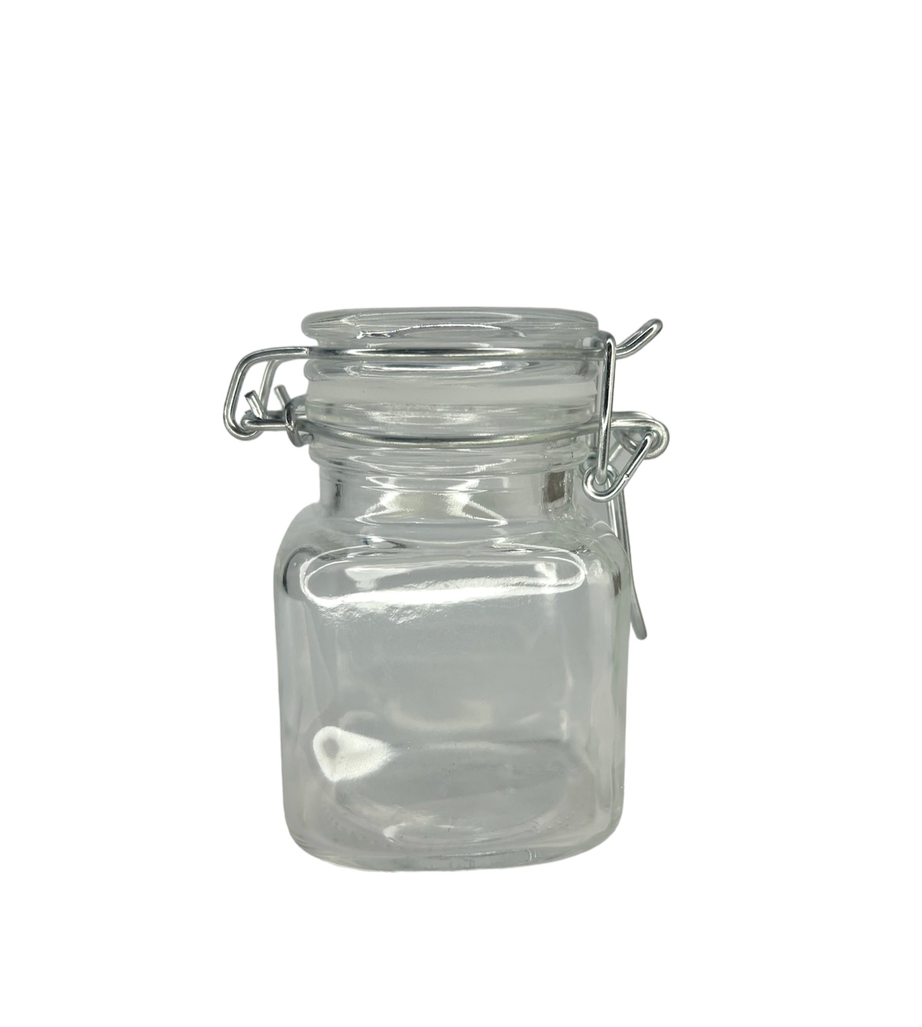 Pote vidro hermético prata 100ML