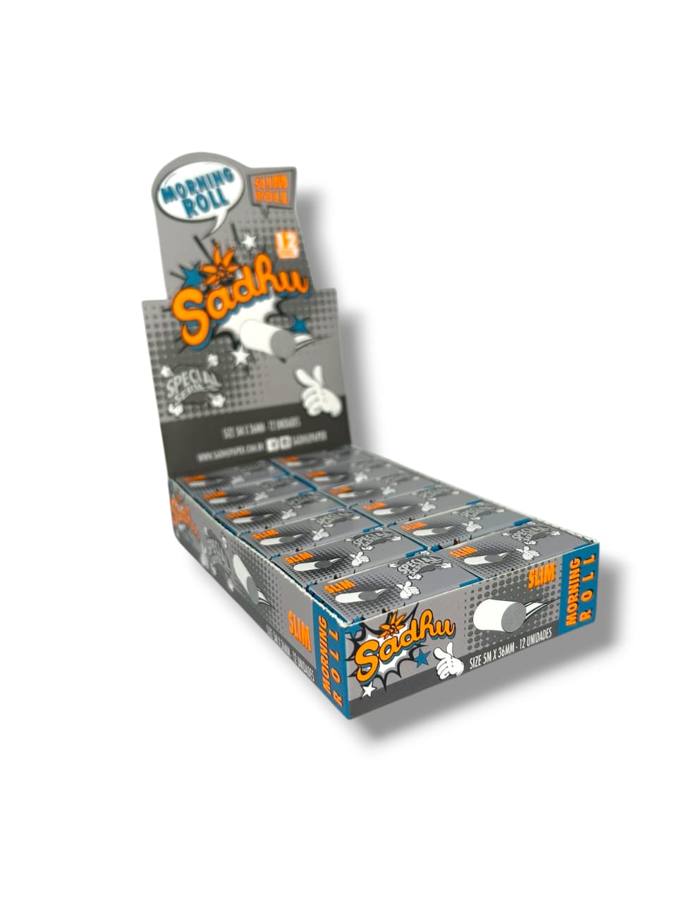 Caixa de Seda Sadhu Metro Slim Roll 5M K.S