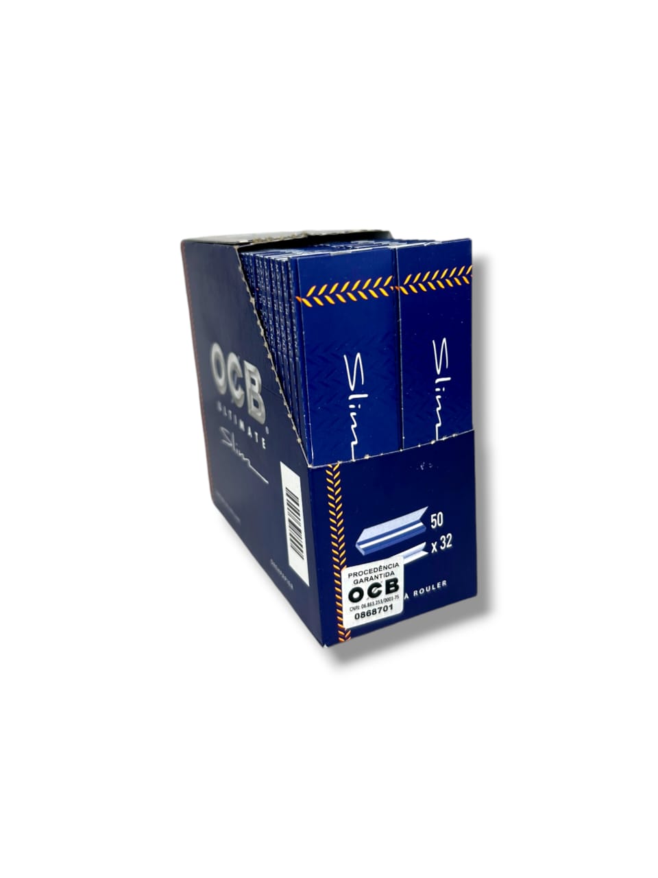 Caixa de Seda OCB Ultimate Azul K.S