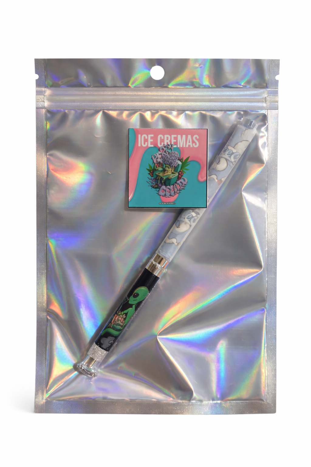 Seda Pré Enrolada Ice Cremas C/ Piteira de Vidro