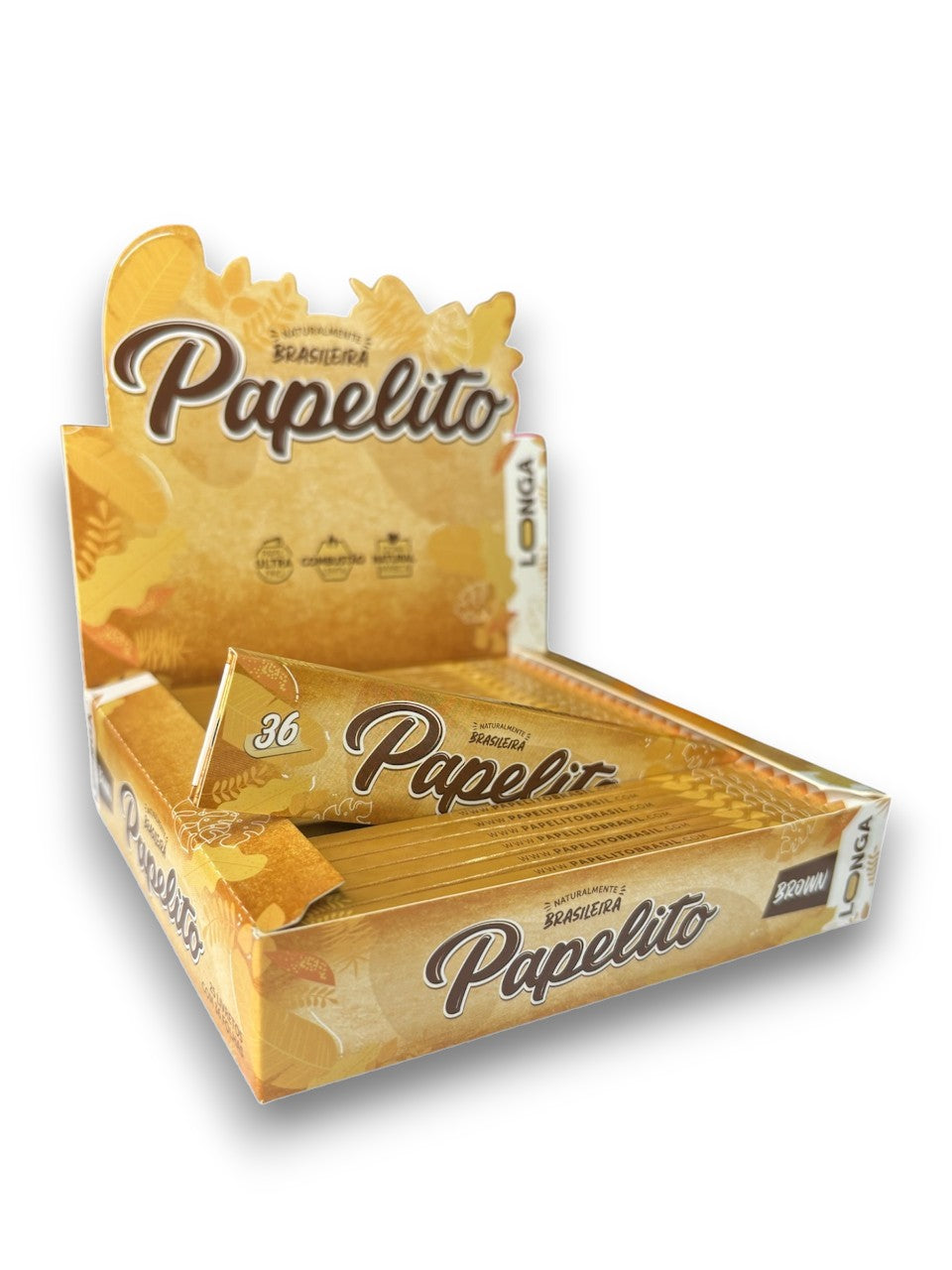Caixa de Seda Papelito Longa Brown K.S