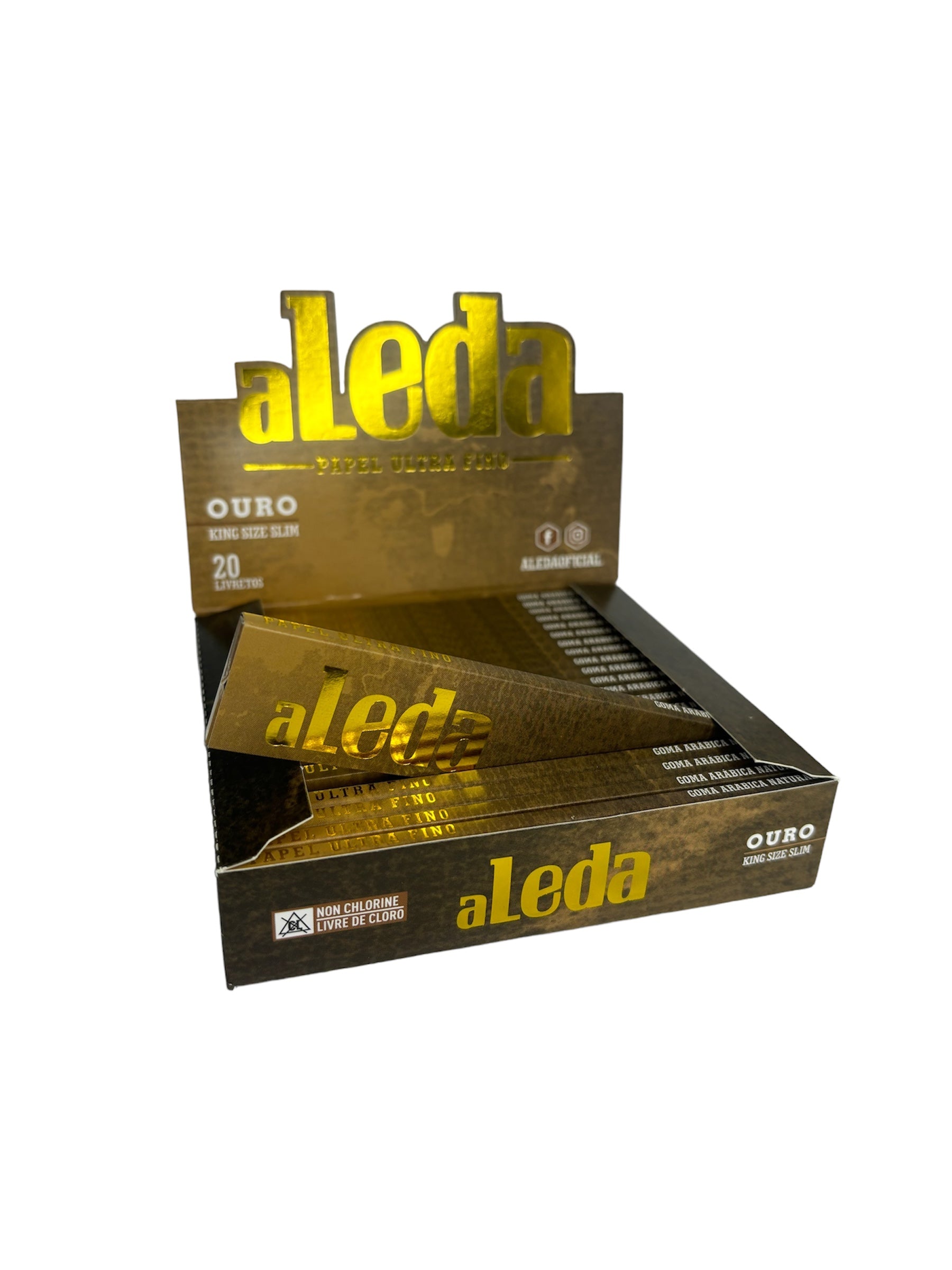 Caixa de Seda Aleda Ouro Brown K.S