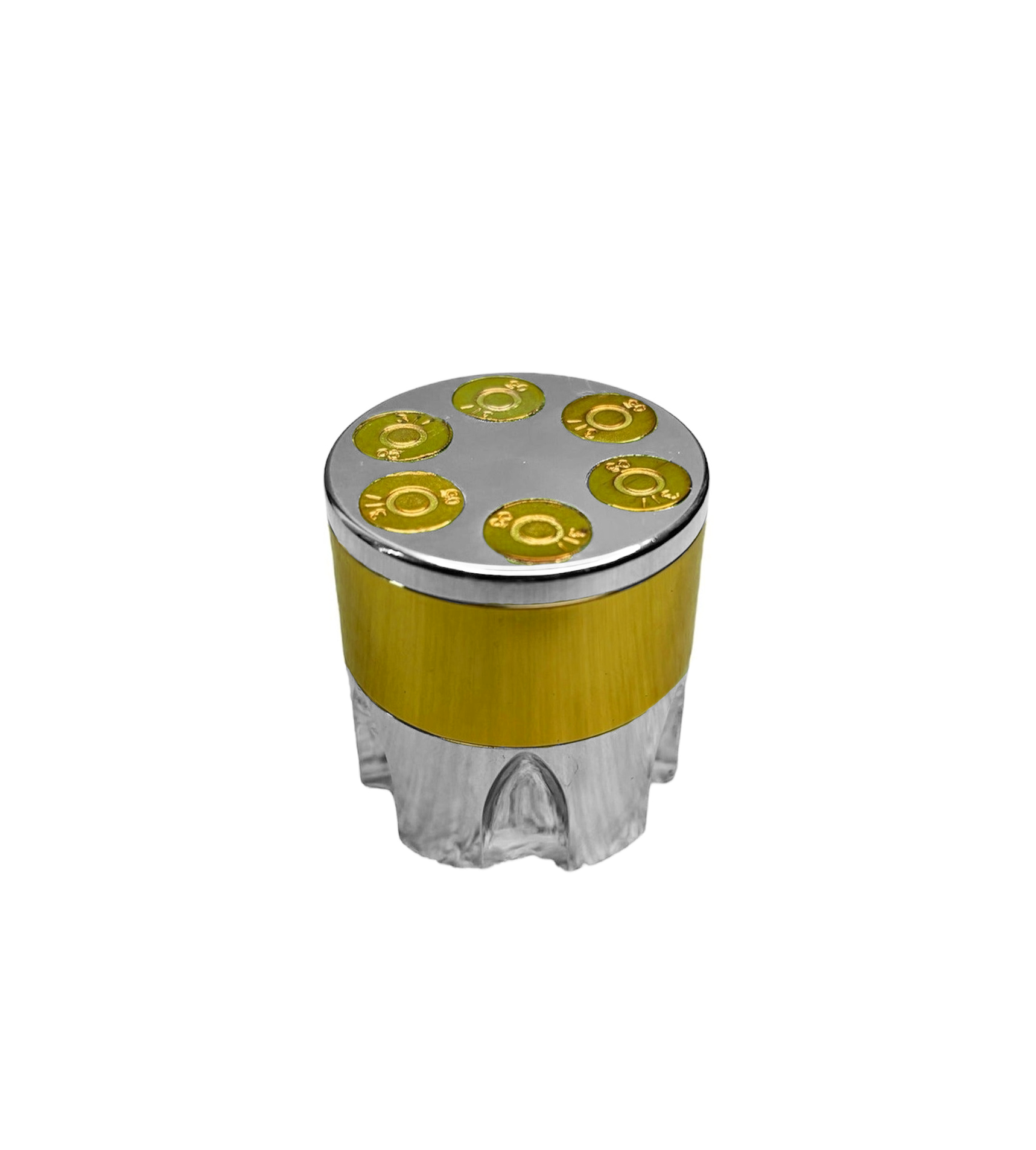 Dichavador Tambor Revolver Prata 40MM