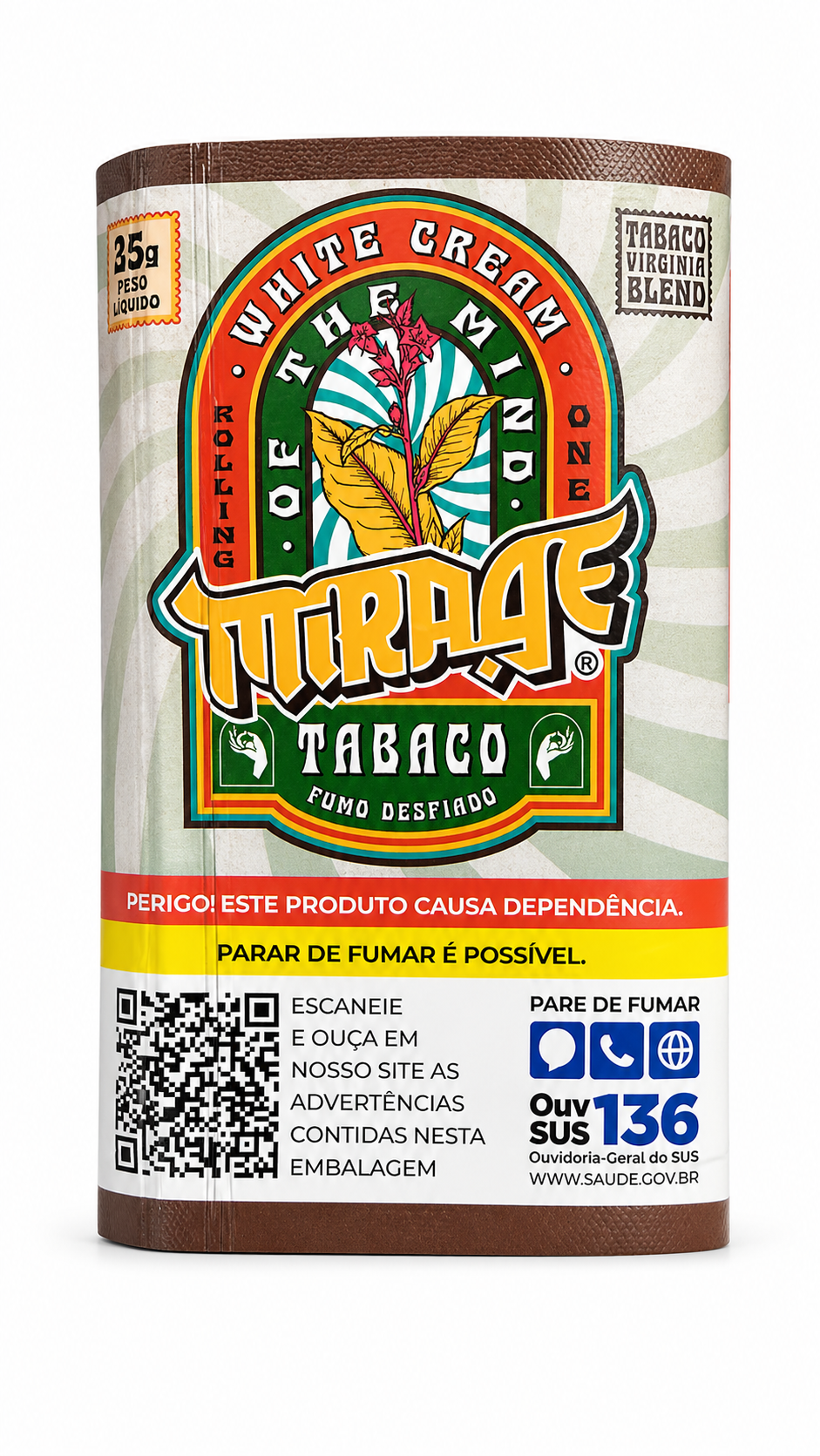 Caixa de Tabaco Mirage White Cream C/6 35G