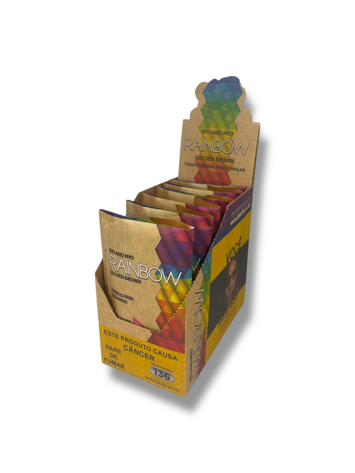 Caixa de Tabaco Rainbow Golden C/6
