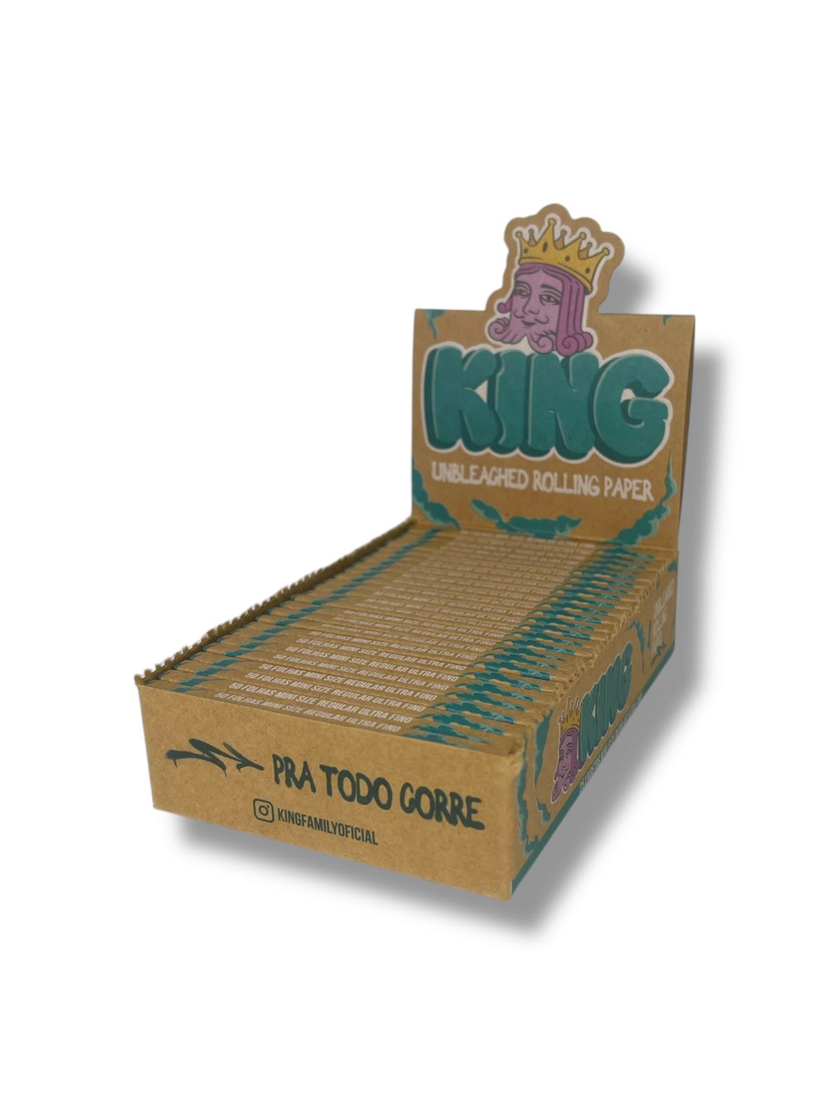 Caixa de Seda King Paper Brown 1/4 M.S
