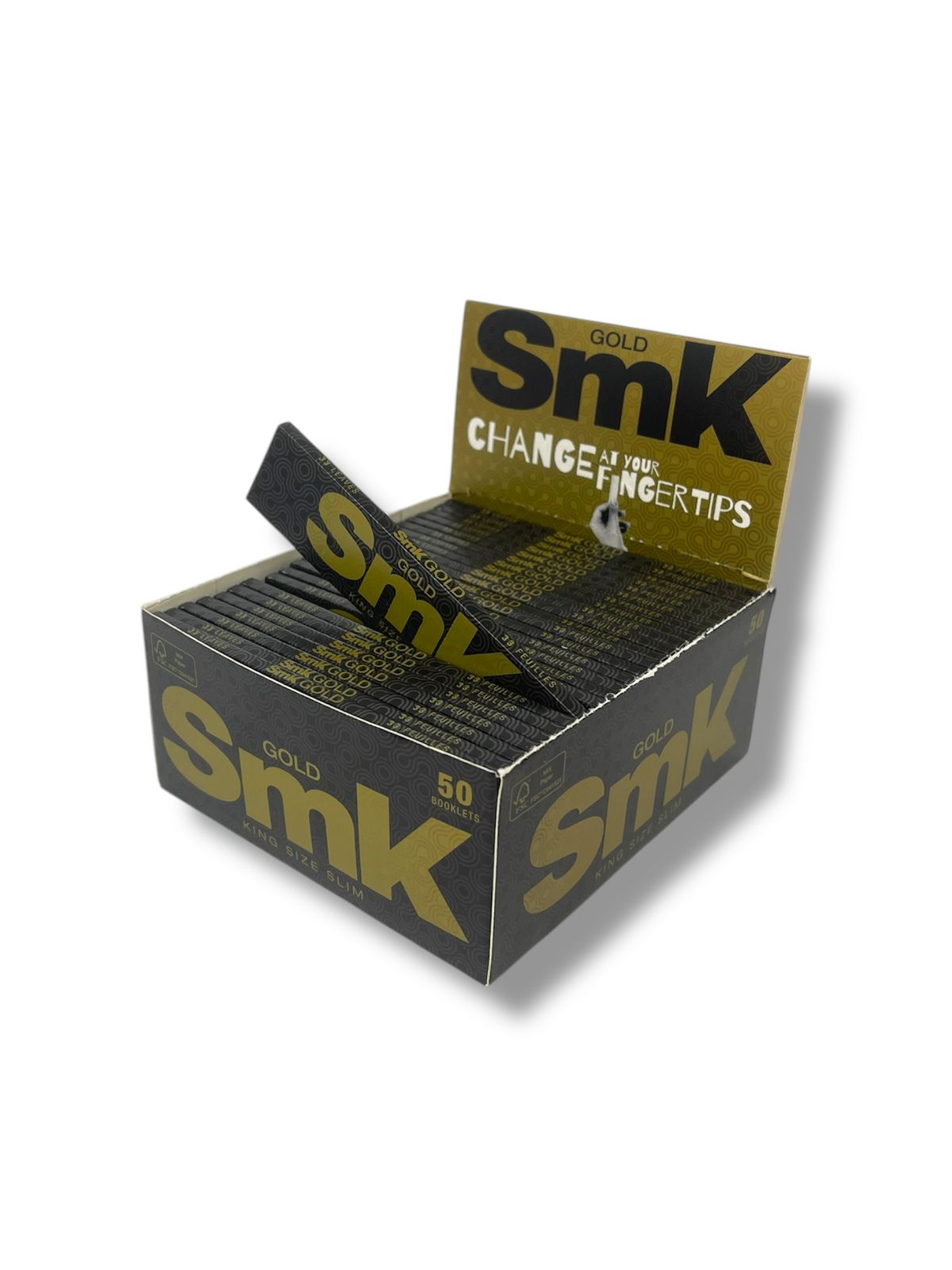 Caixa de Seda Smk Gold Slim K.S