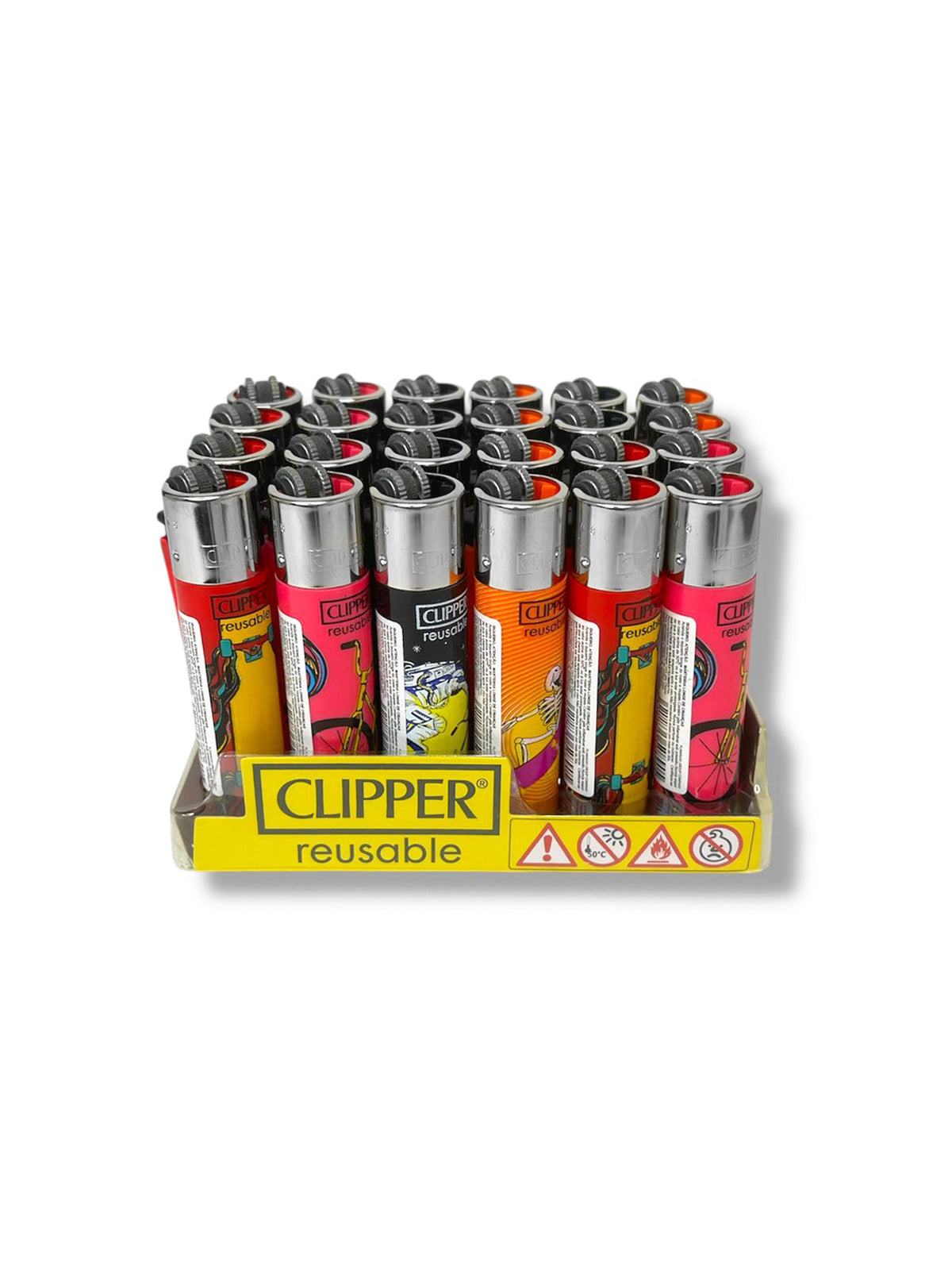 Caixa de Isqueiro Clipper Bmx Skate C/24