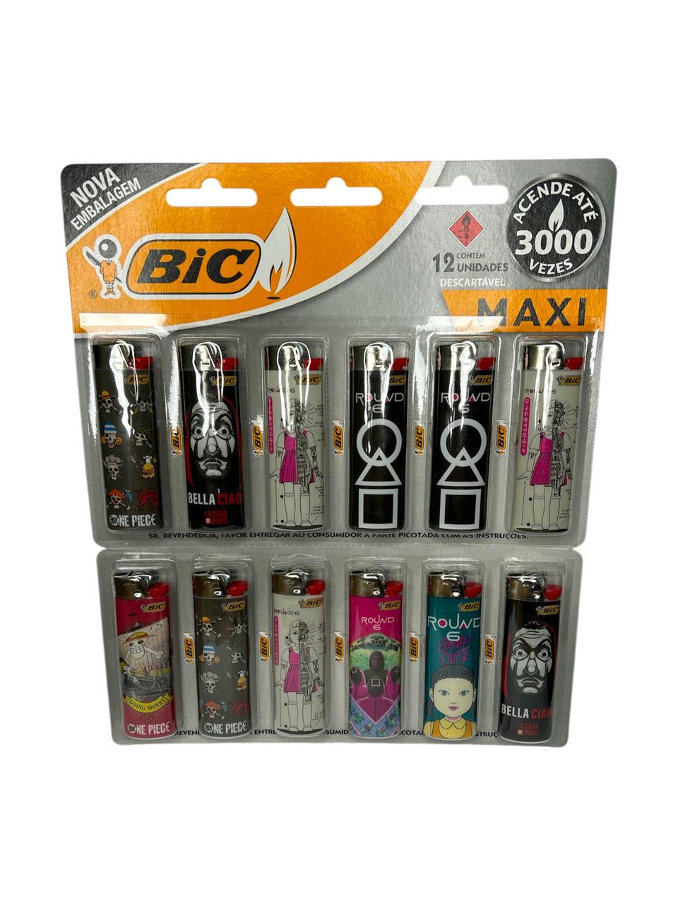 Cartela de Isqueiro Bic Grande Séries C/12