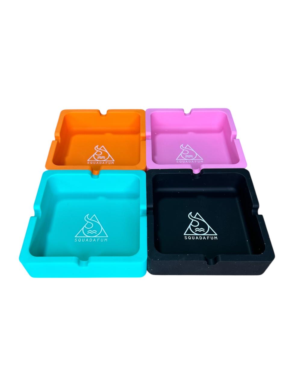 Cinzeiro Squadafum Silicone Liso Quadrado