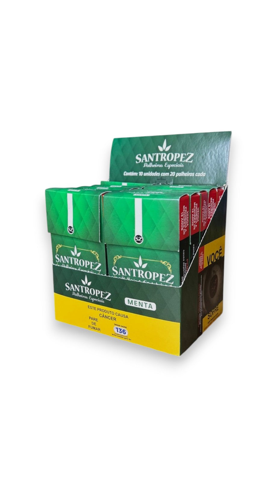 Caixa de Palheiros Santropez Menta C/10
