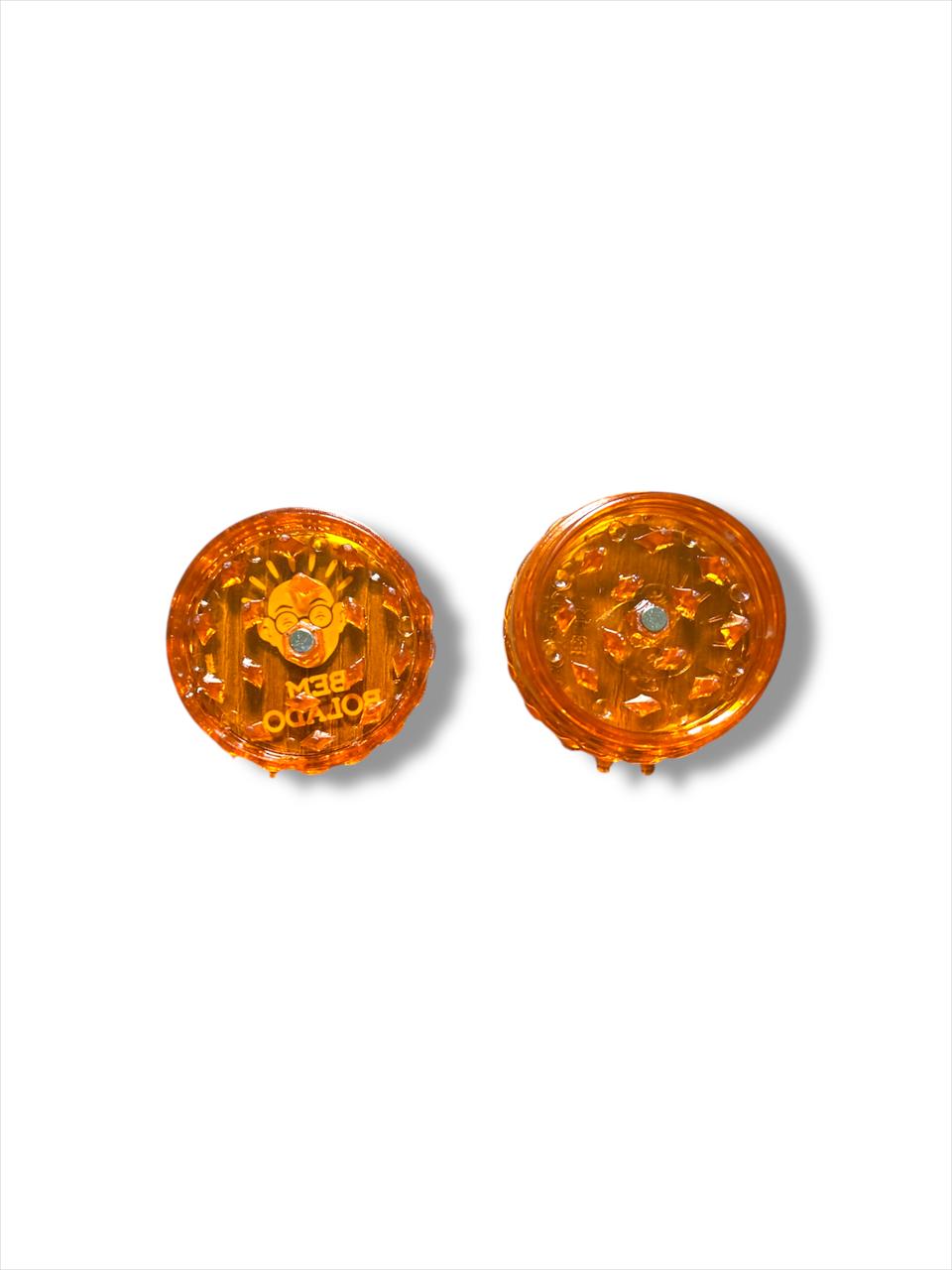 Display Dichavador Bem Bolado Policarbonato Laranja 40MM C/7