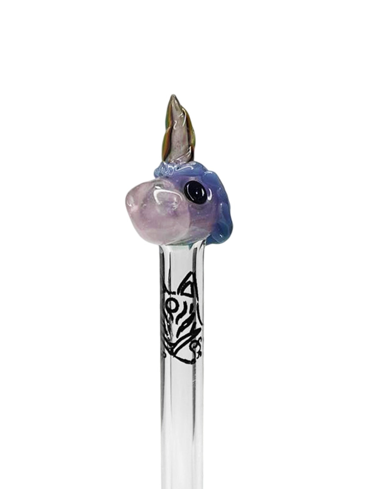 Piteira de Vidro Hippie Bong Unicórnio 5MM