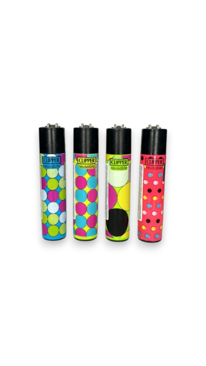 Caixa de Isqueiro Clipper Polka Dots C/24