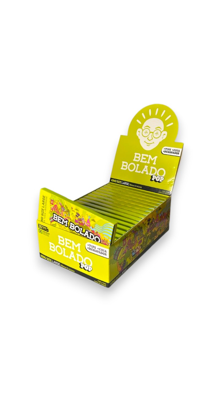 Caixa de Seda Bem Bolado Pop +Tips +Cuia +Dichava C/16