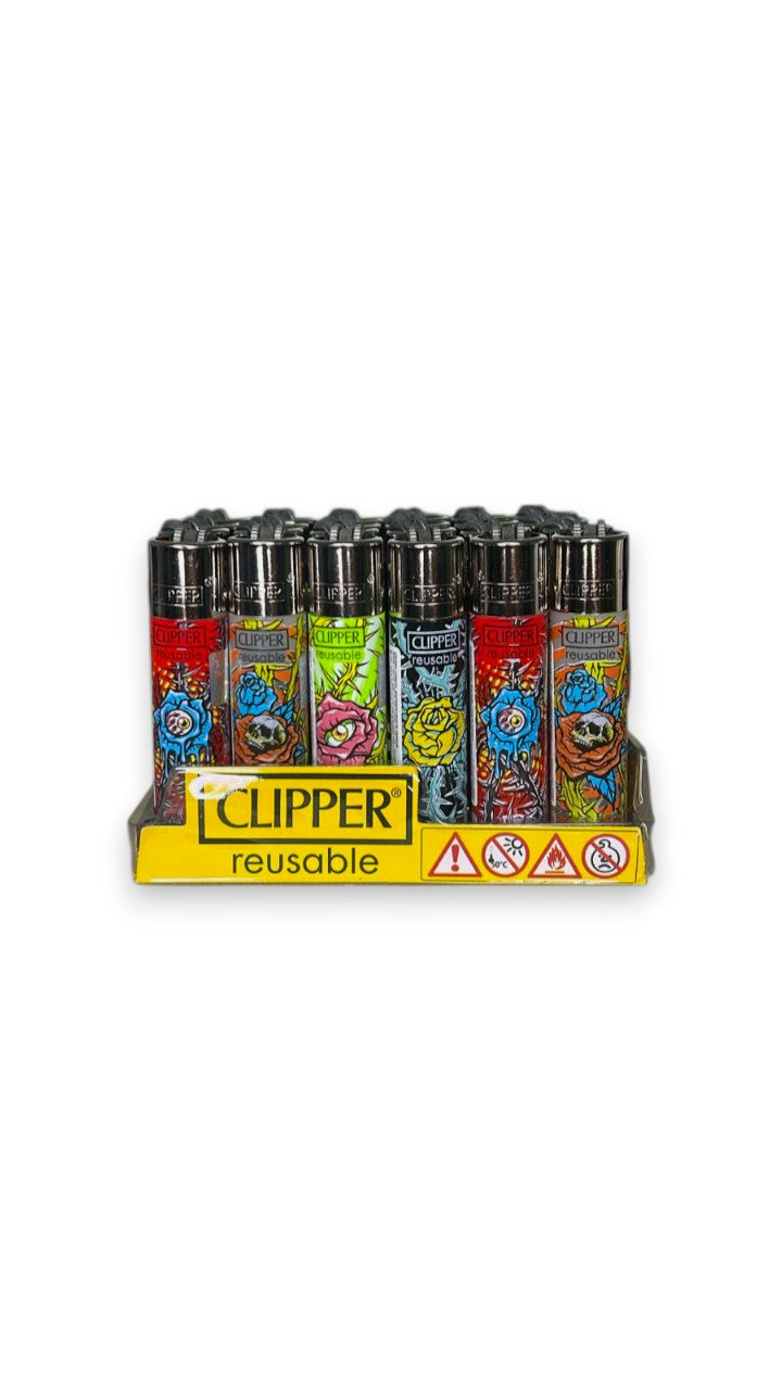 Caixa de Isqueiro Clipper Thorns & Roses C/24