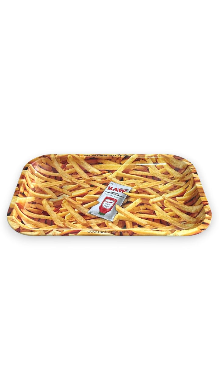 Bandeja de Metal Raw French Fries Média