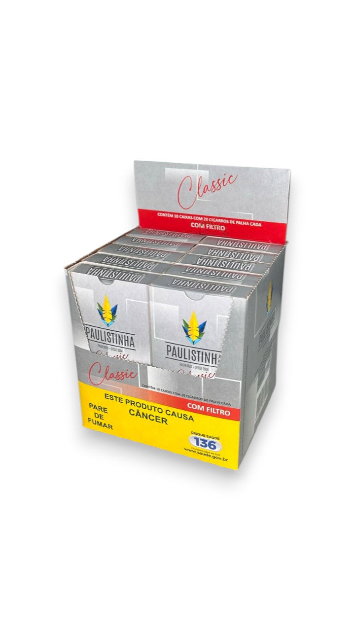 Caixa De Palheiro Paulistinha Classic C/Filtro C/10