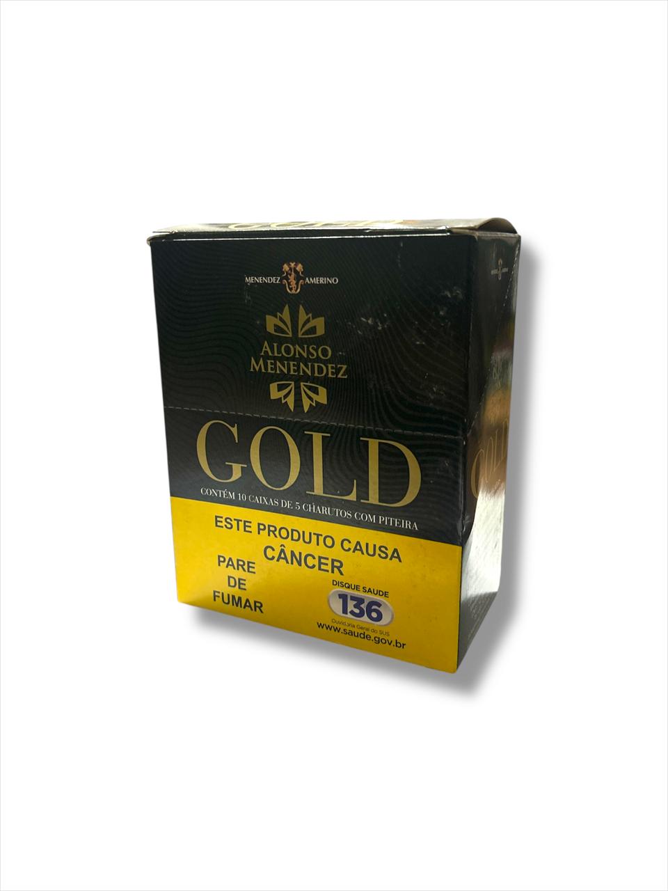 Caixa de Cigarrilha Alonso Menendez Gold C/10