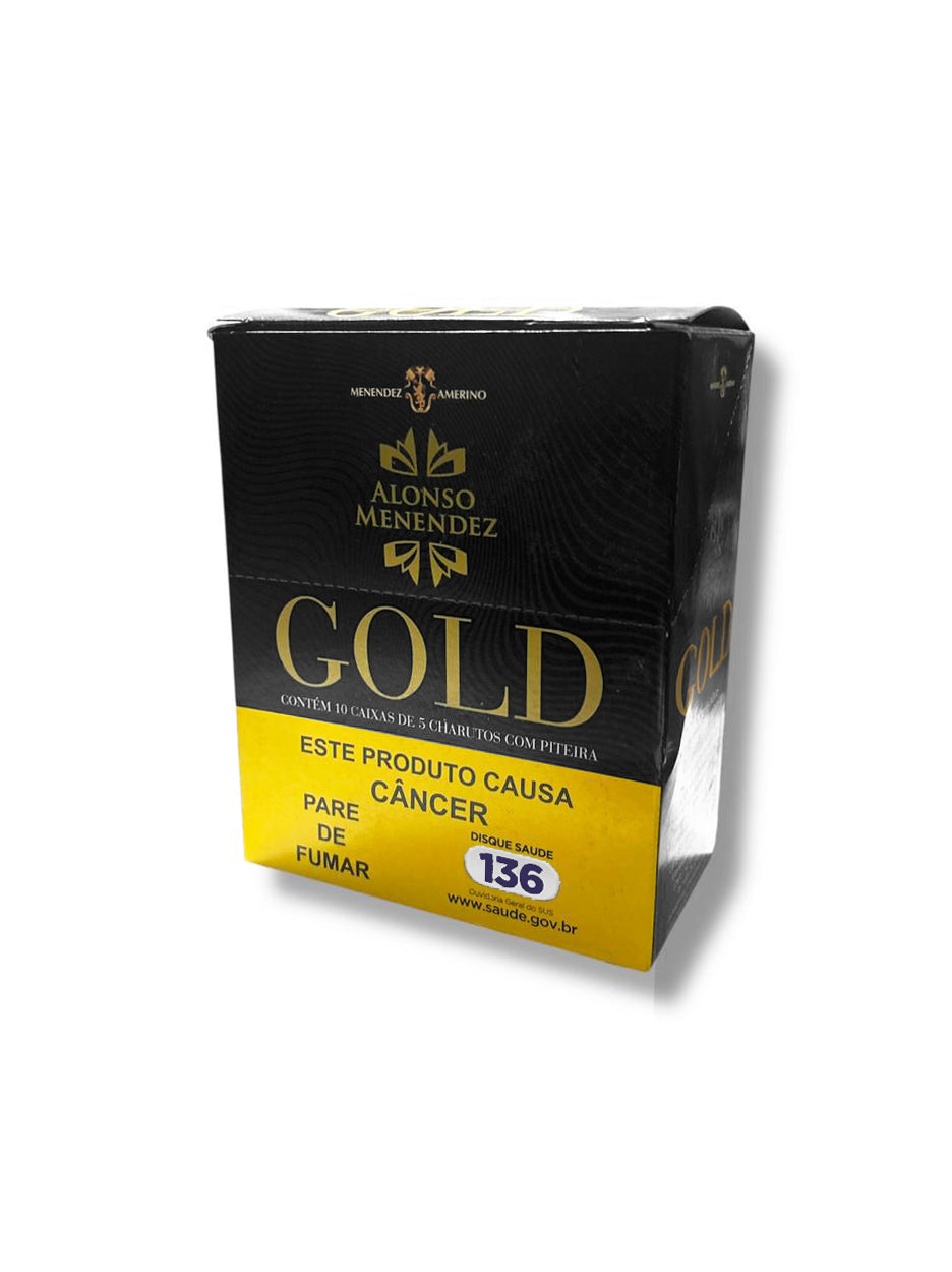 Caixa de Cigarrilha Alonso Menendez Gold C/10