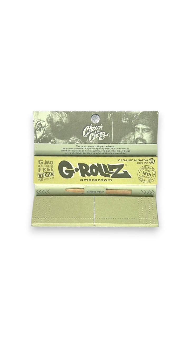 Caixa de Seda G-Rollz Cheech e Chong High Rollers + Tips C/24