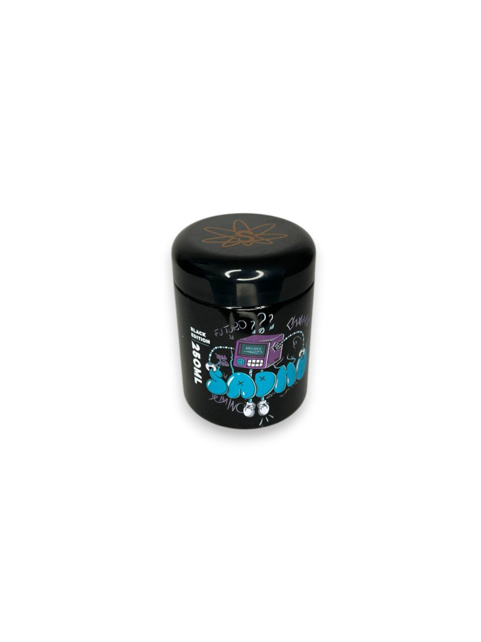 Pote Hermético Vidro Sadhu - Black Edition 250ML