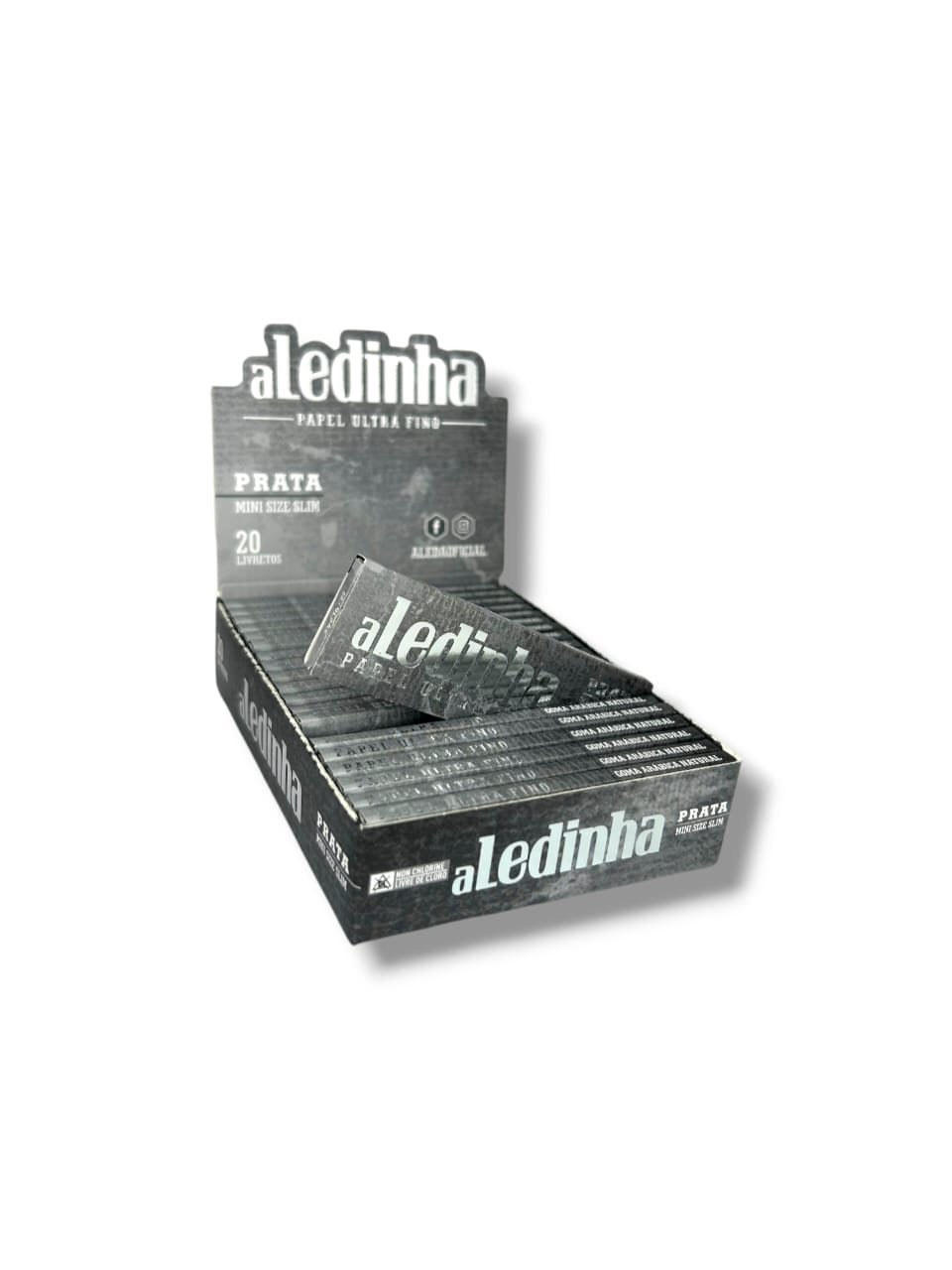 Caixa de Seda Aledinha Prata Mini 1/4 M.S