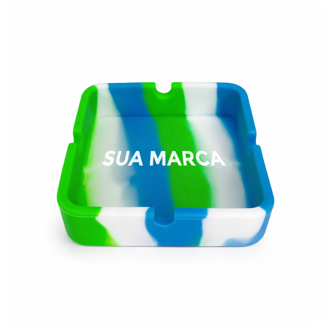 Custom - Cinzeiro de Silicone Quadrado