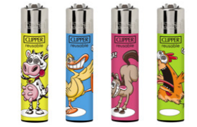 Caixa de Isqueiro Clipper Crazy Farm 1 C/24