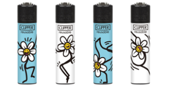 Caixa de Isqueiro Clipper Mini Dancing Daisy C/24