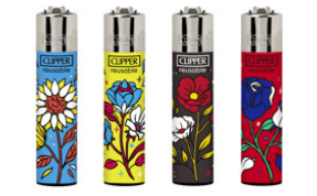 Caixa de Isqueiro Clipper Fall Flowers C/24