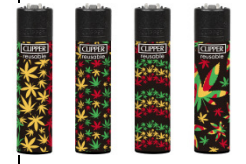 Caixa de Isqueiro Clipper Jamaican Pattern C/24