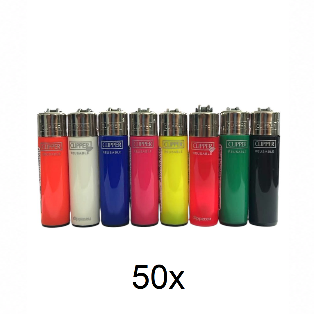 Pack Isqueiro Clipper Mini Colorido Mix C/50
