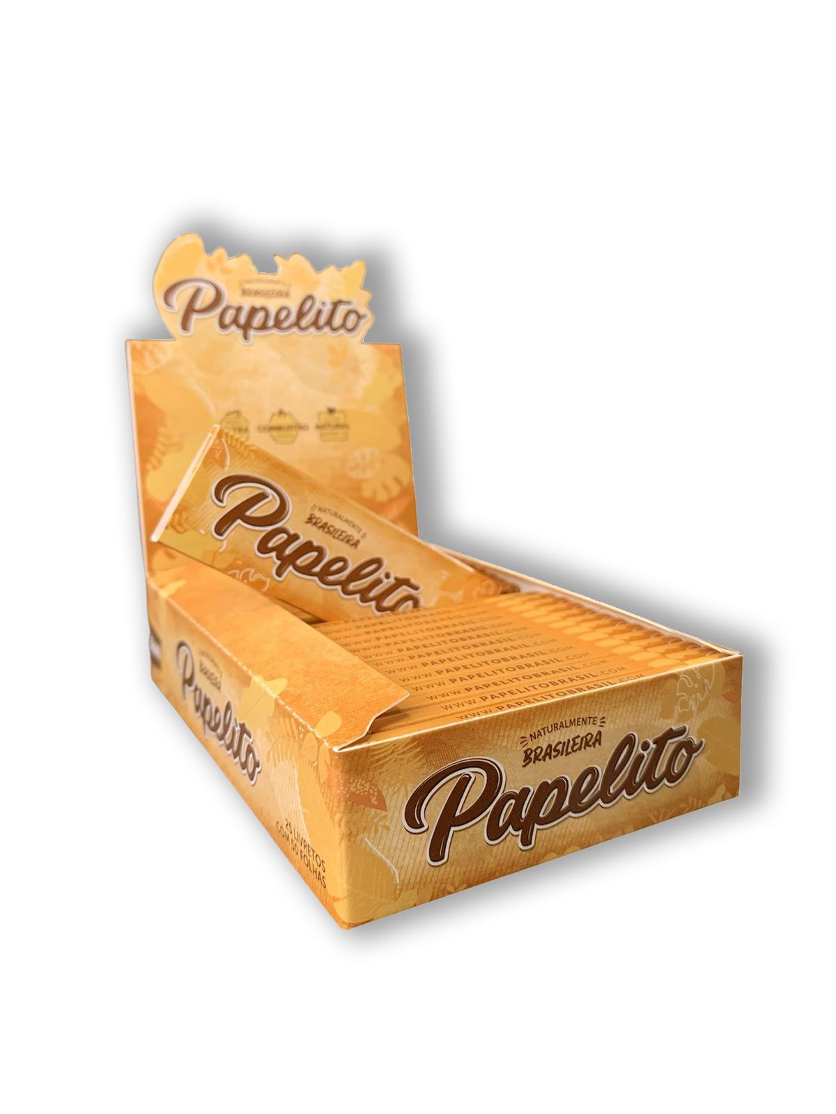 Caixa de Seda Papelito Brown Mini 1/4 M.S